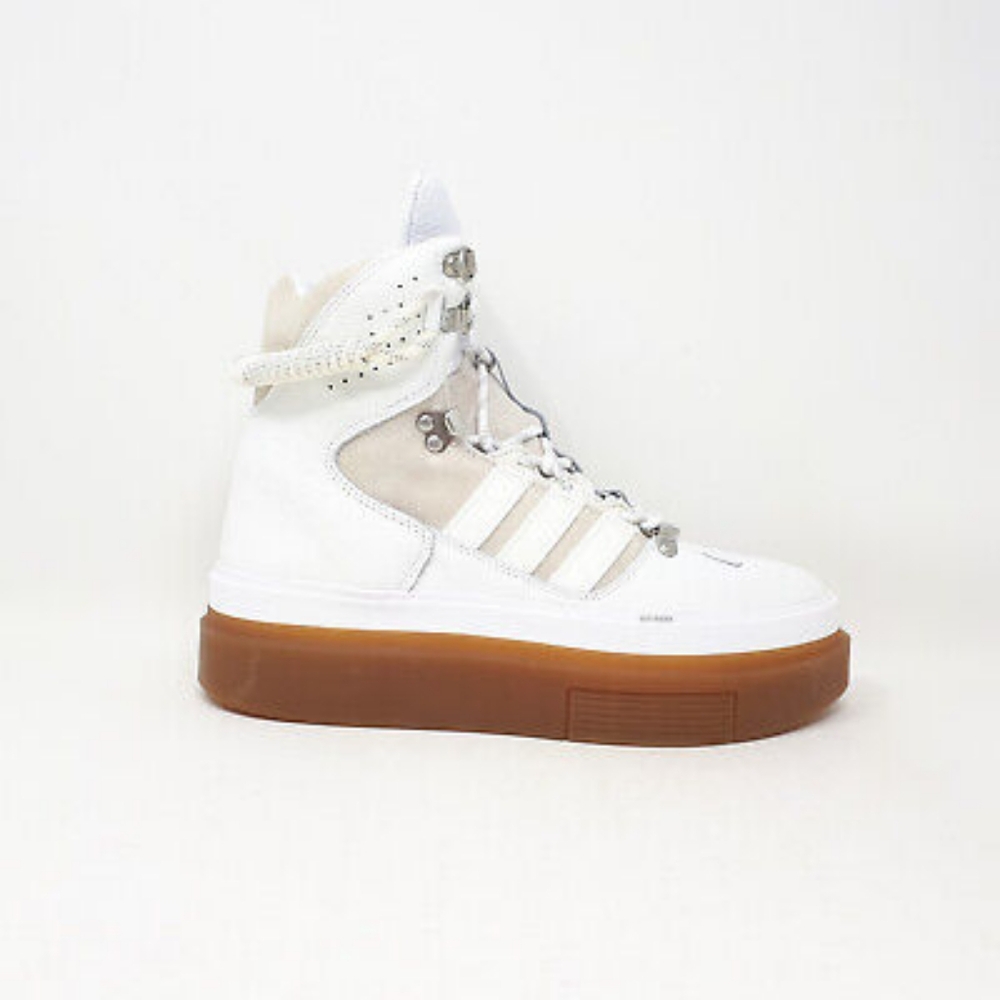 Icy Park X Adidas White and Brown High-Top Sneakers
